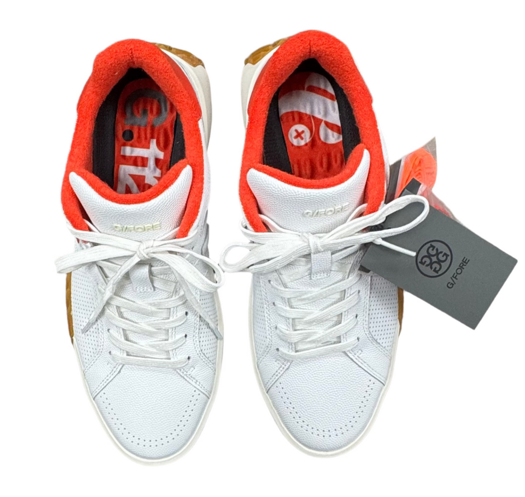 G/FORE Men's G.112 Leather Street Shoe - Dune/Red/Gum - Size 9 - Skorzie