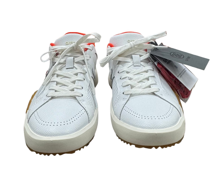 G/FORE Men's G.112 Leather Street Shoe - Dune/Red/Gum - Size 9 - Skorzie