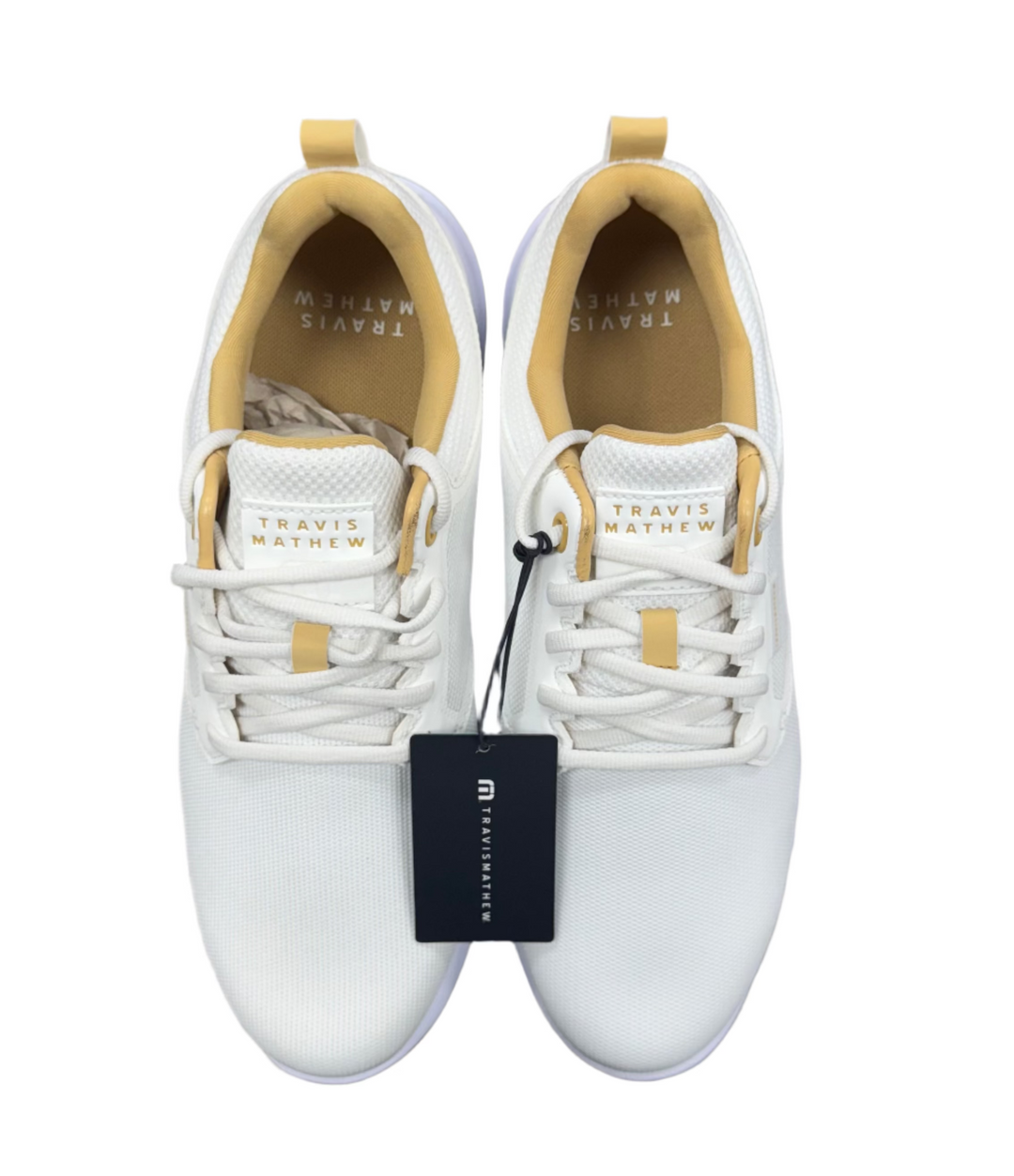 Travis Mathew Men's The Daily Pro Hybrid Shoe - White/Gum - Skorzie