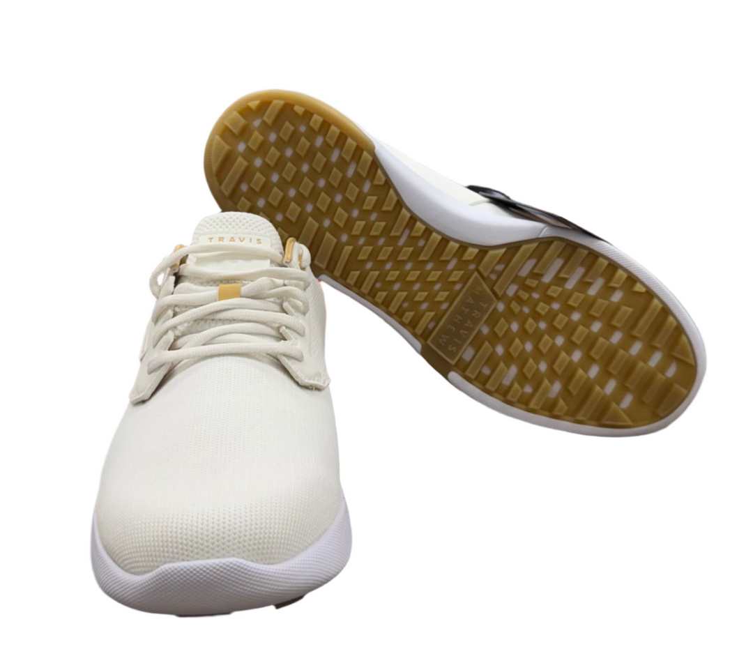 Travis Mathew Men's The Daily Pro Hybrid Shoe - White/Gum - Skorzie