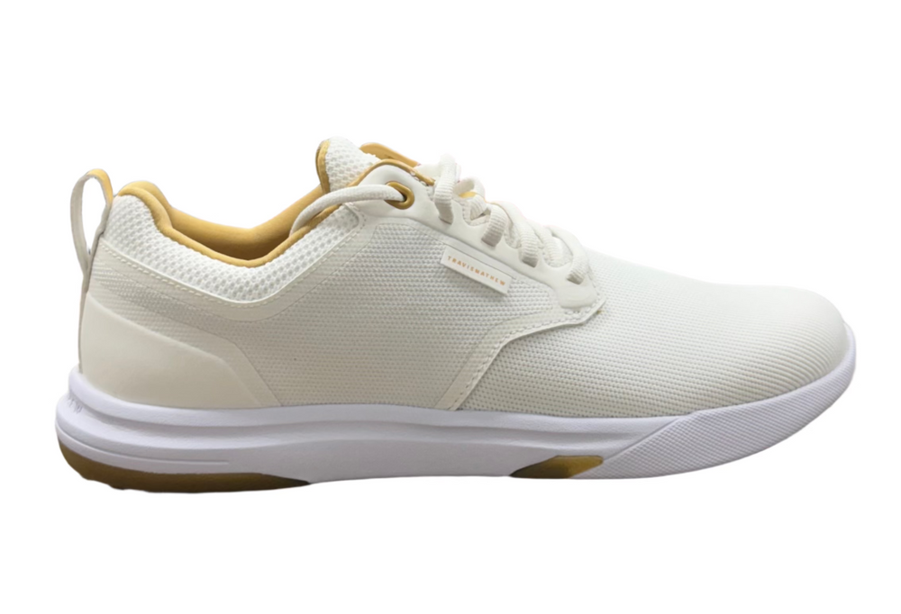 Travis Mathew Men's The Daily Pro Hybrid Shoe - White/Gum - Skorzie