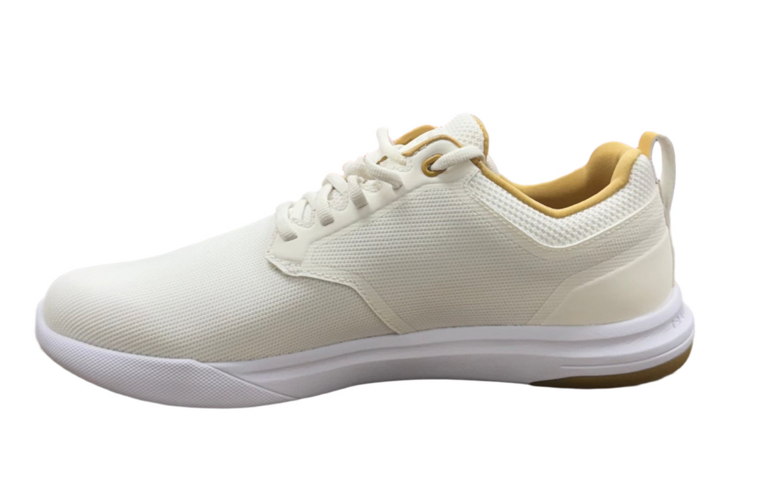 Travis Mathew Men's The Daily Pro Hybrid Shoe - White/Gum - Skorzie