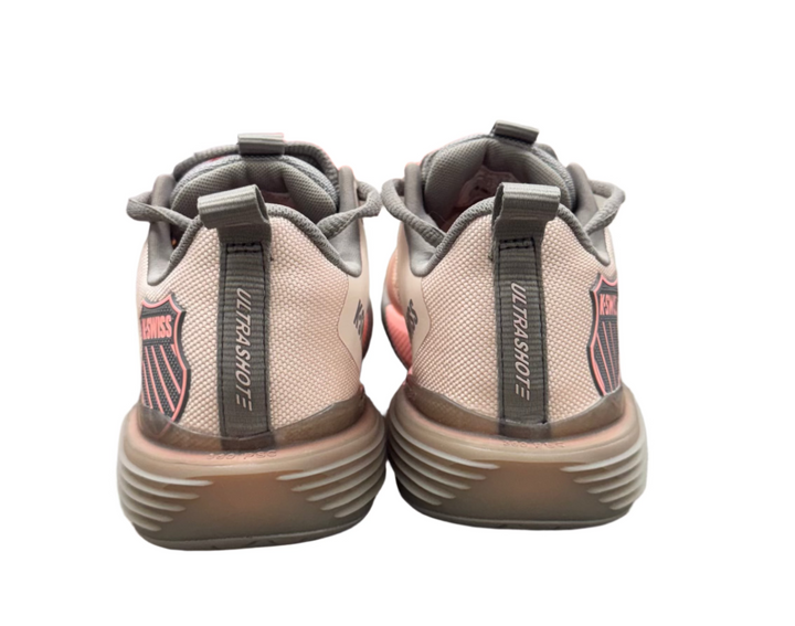 K-Swiss Women's Ultrashot 3 Shoe - Morganite/Satellite/Pale Neon Pink - Skorzie