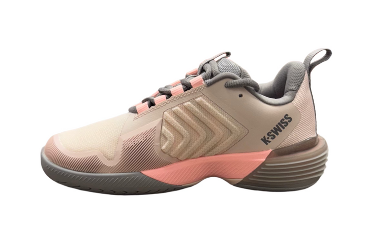 K-Swiss Women's Ultrashot 3 Shoe - Morganite/Satellite/Pale Neon Pink - Skorzie