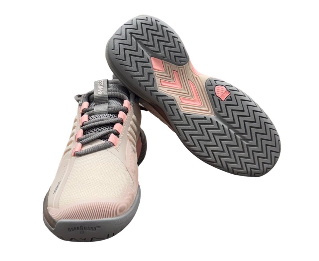 K-Swiss Women's Ultrashot 3 Shoe - Morganite/Satellite/Pale Neon Pink - Skorzie