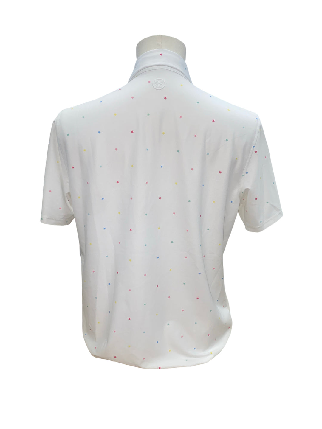 G/Fore Men's Tech Pique Polo - Snow with Stars