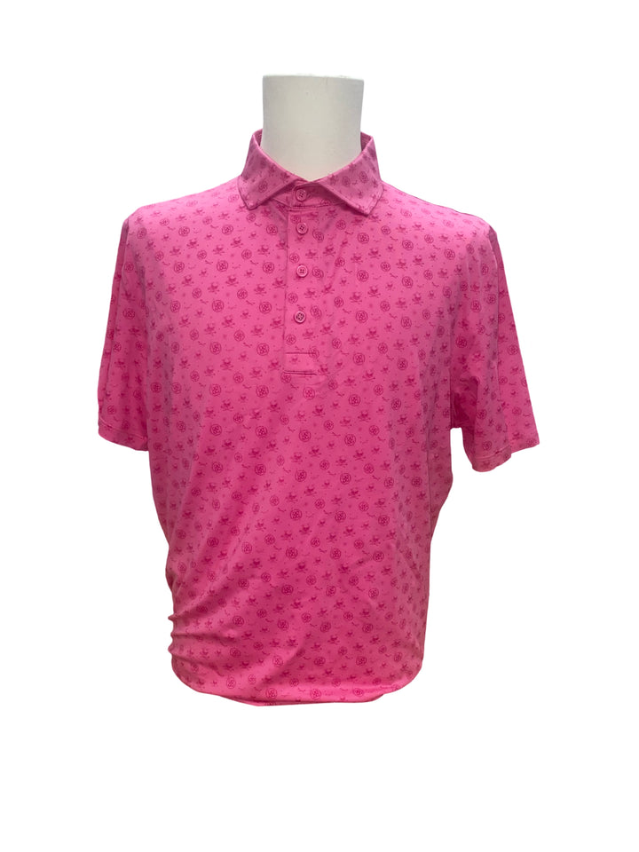 G/Fore Men's Tech Jersey Polo - Pink - X-Large