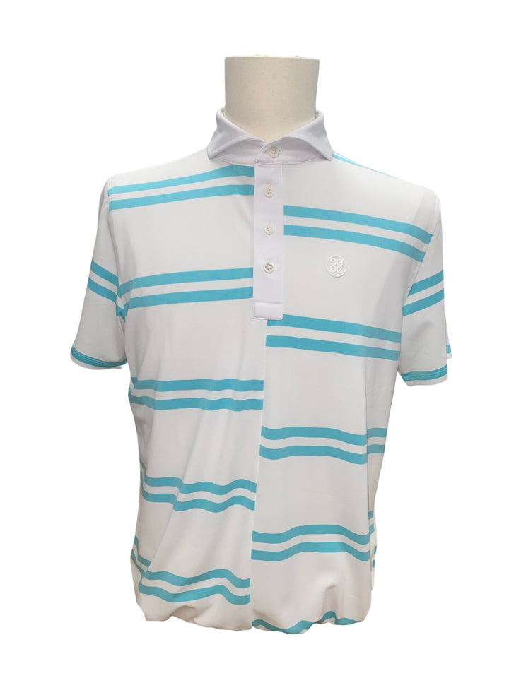 G/Fore Tech Pique Polo - Sky Blue/White - Medium