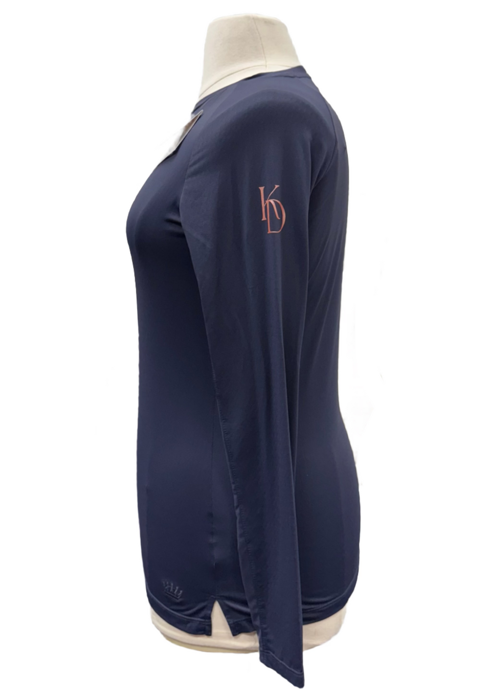 Kastel Denmark Monogram Long Sleeve Crewneck Shirt - Navy - Skorzie