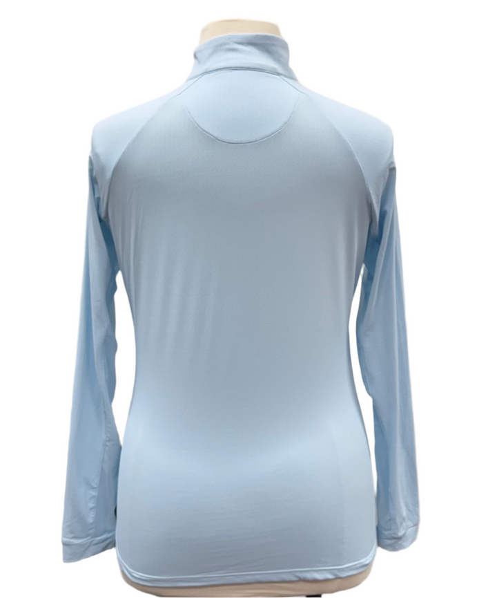 Kastel Denmark 1/4 Zip Long Sleeve Shirt - Hamptons Blue - Skorzie