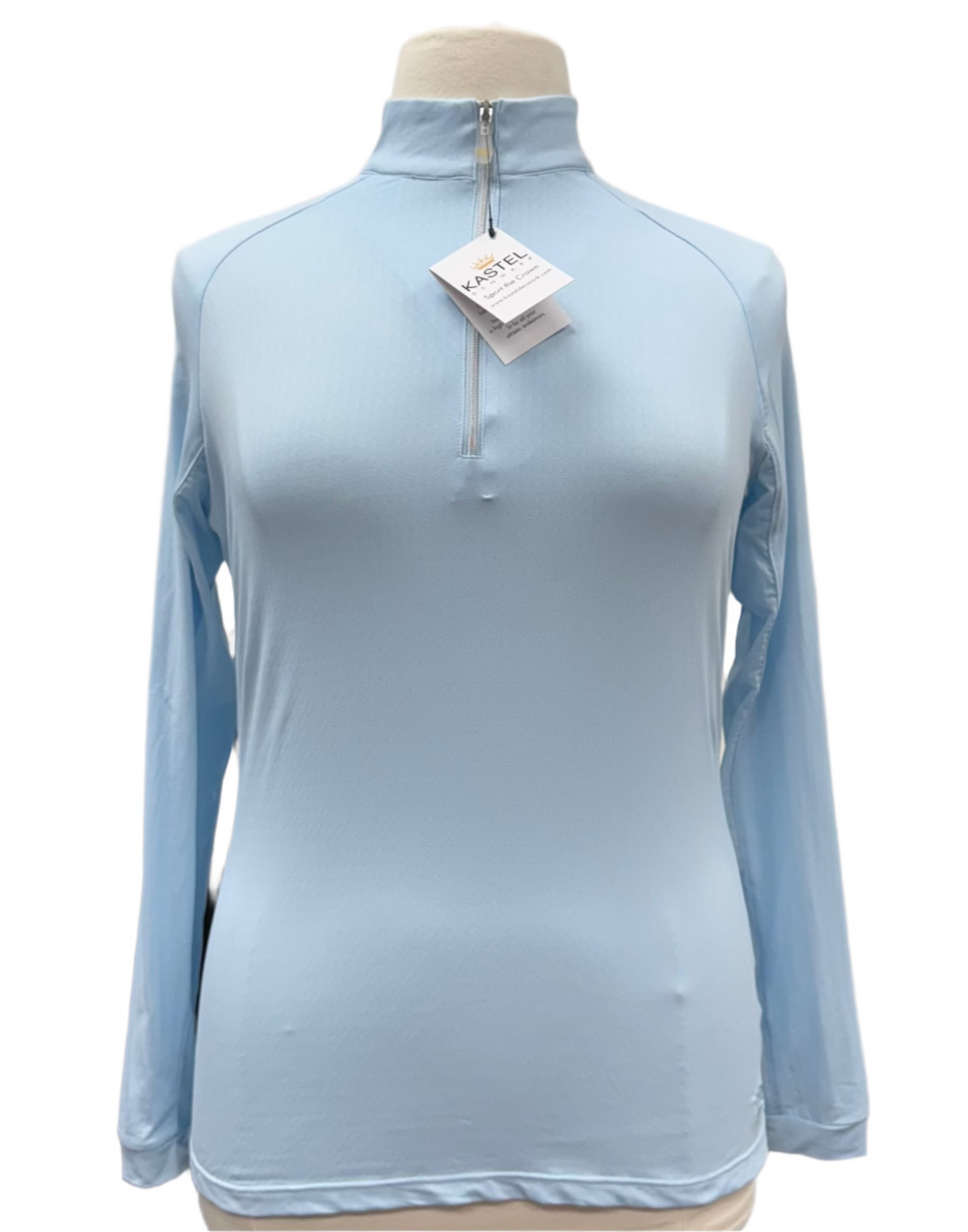 Kastel Denmark 1/4 Zip Long Sleeve Shirt - Hamptons Blue - Skorzie