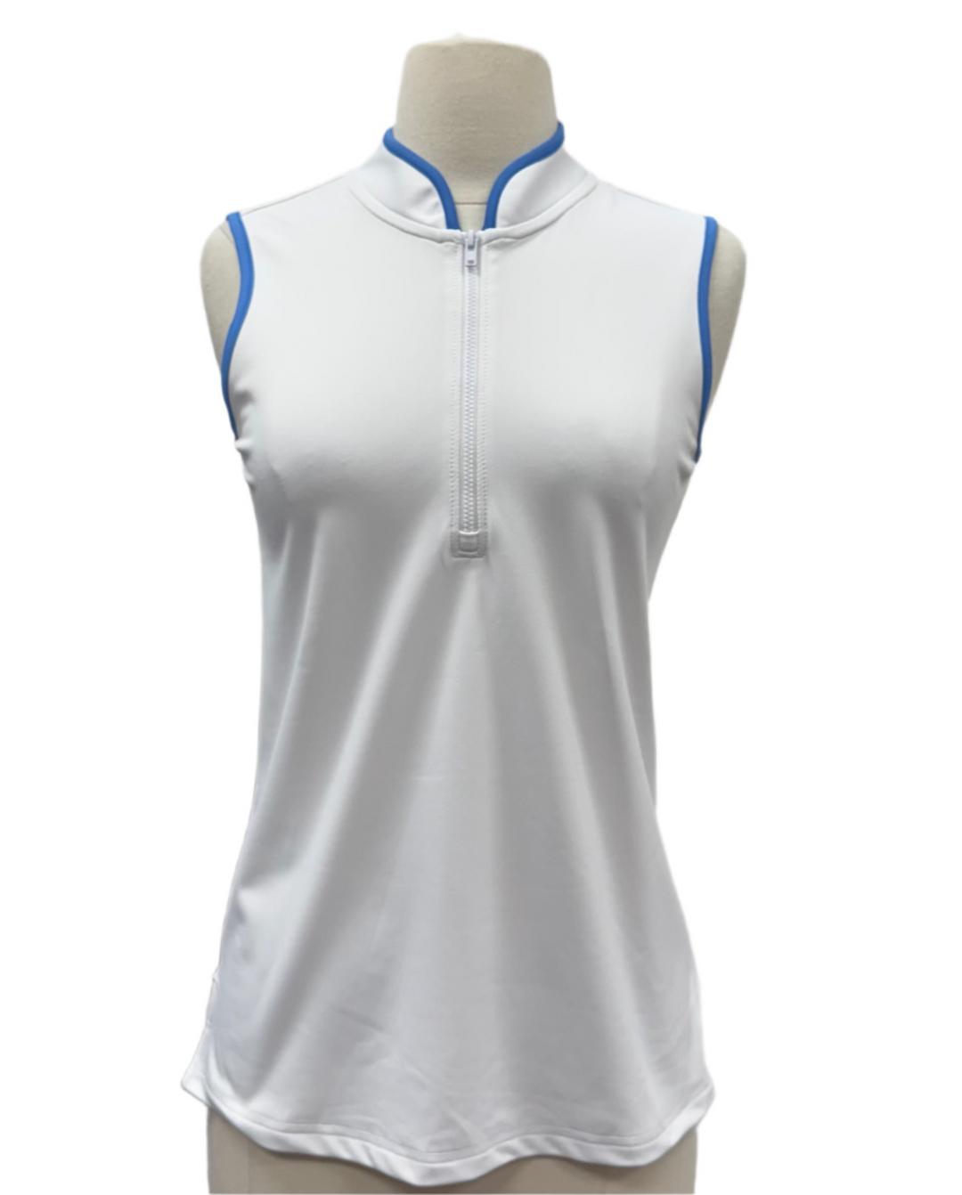 Smith & Quinn The Kennedy Top - White/Hydrangea - Small - Skorzie