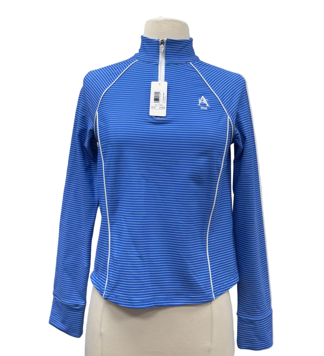 Johnnie-O Jasmine Performance 1/4 Zip - Palace Blue - Skorzie