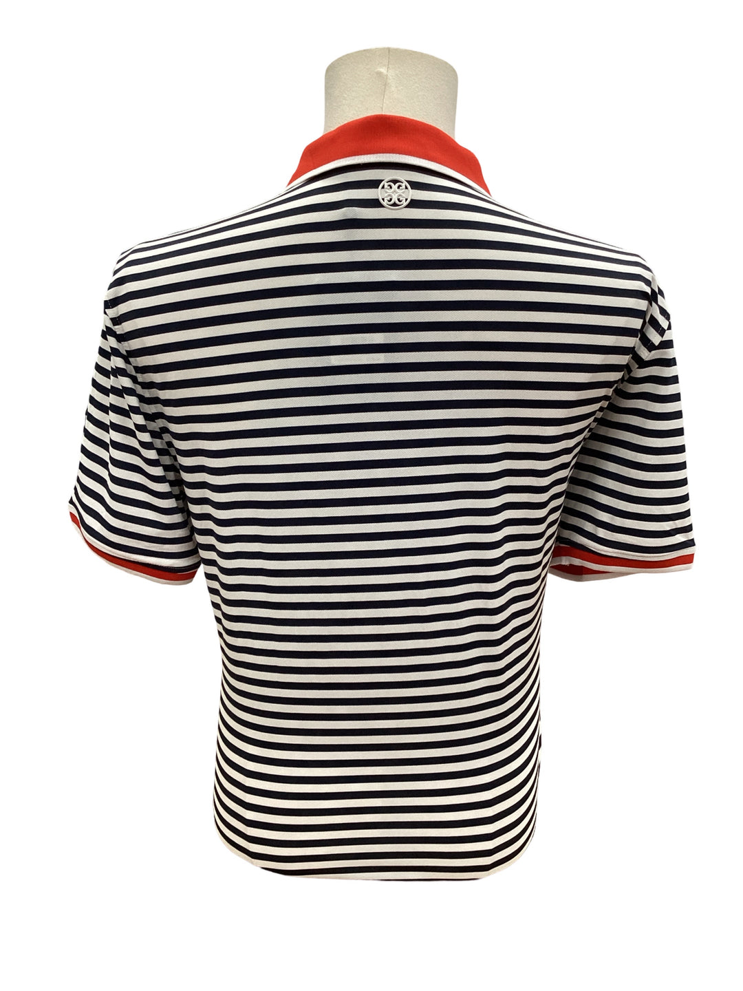 G/Fore Men's Tech Jersey Polo - Snow Stripes