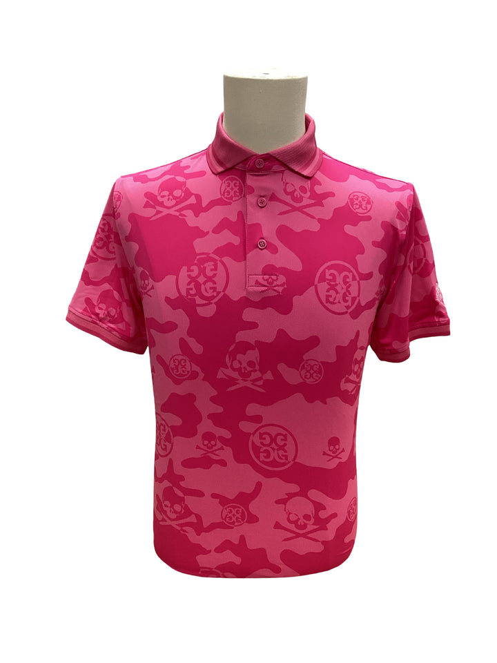 G/FORE Men's Tech Jersey Polo - Hot Pink