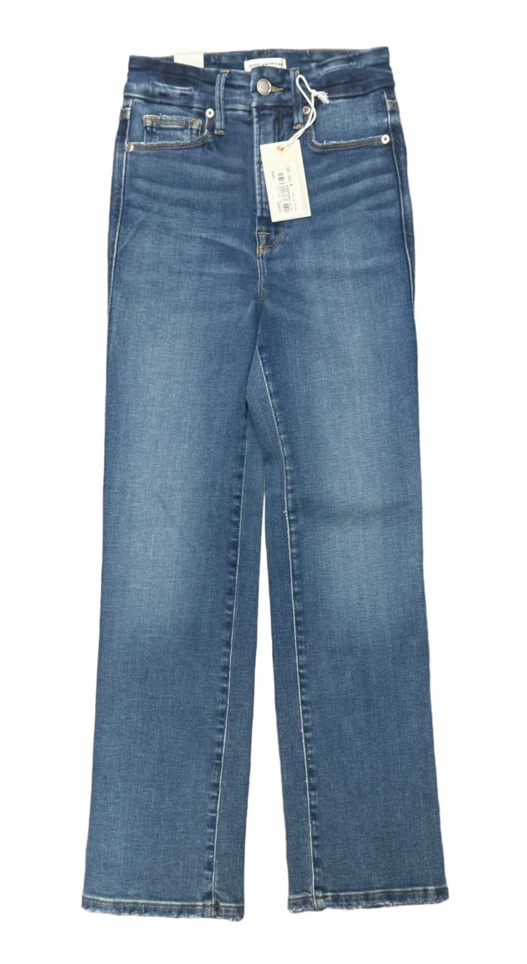 Good American Good Curve Straight Jeans - Indigo - Size 00/24 - Skorzie