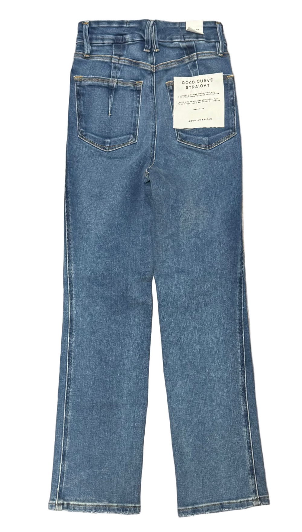 Good American Good Curve Straight Jeans - Indigo - Size 00/24 - Skorzie