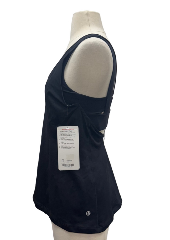 Lululemon Super Sport Tank - Black - Size 8 - Skorzie