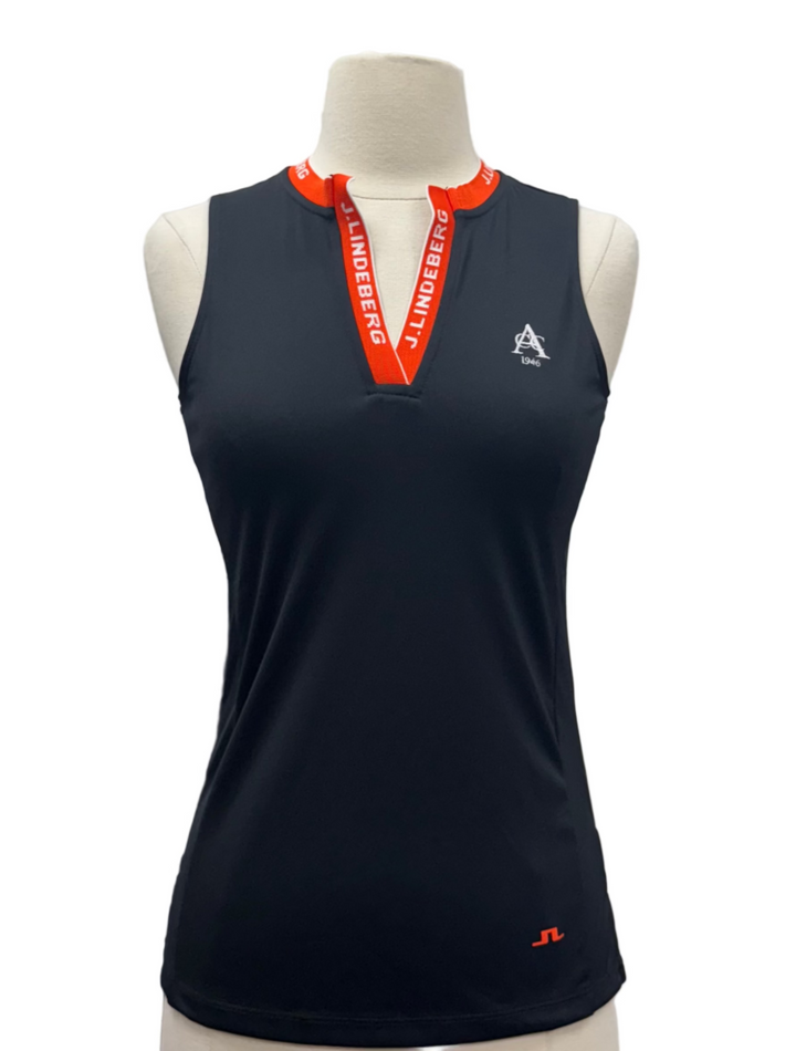 J.Lindeberg Leya Sleeveless Polo - Black - X-Small - Skorzie
