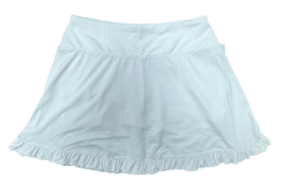 Gottex Ruffle Skort - White - Skorzie