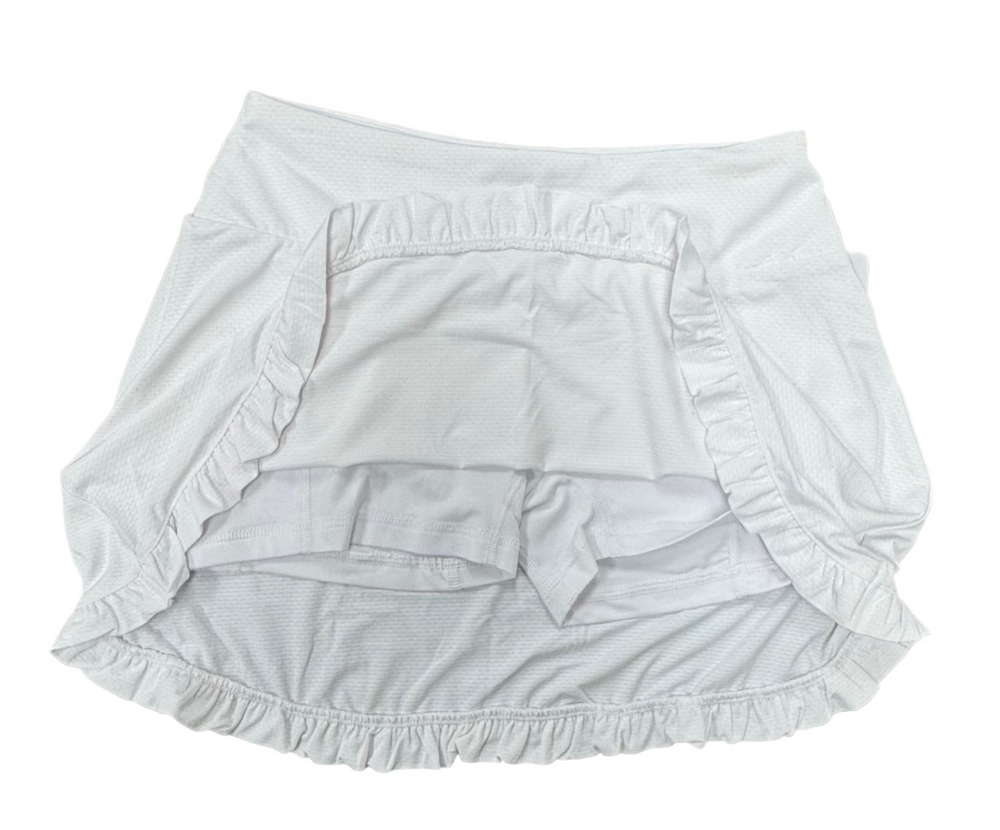 Gottex Ruffle Skort - White - Skorzie