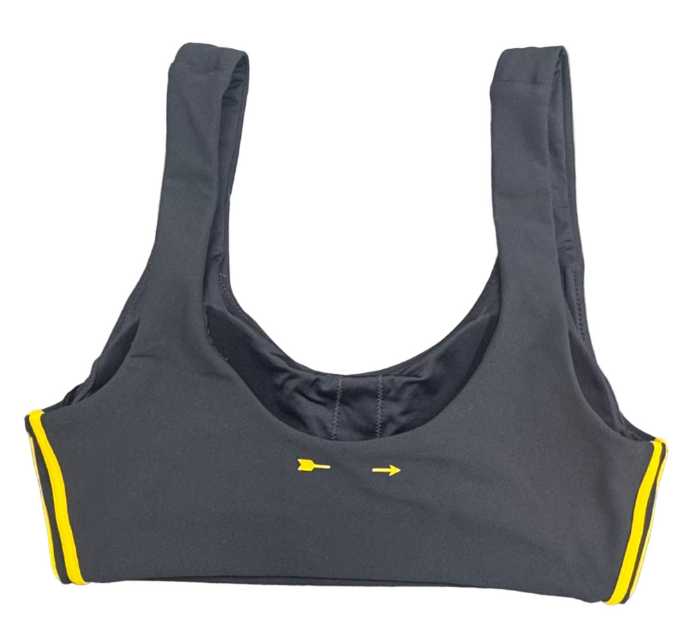 The Upside Beaufort Harley Scoop Bra - Licorice - X-Small - Skorzie