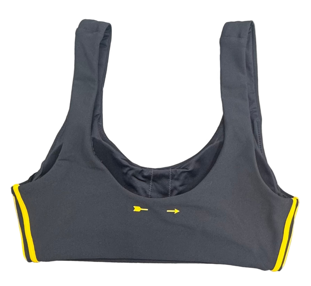 The Upside Beaufort Harley Scoop Bra - Licorice - X-Small - Skorzie