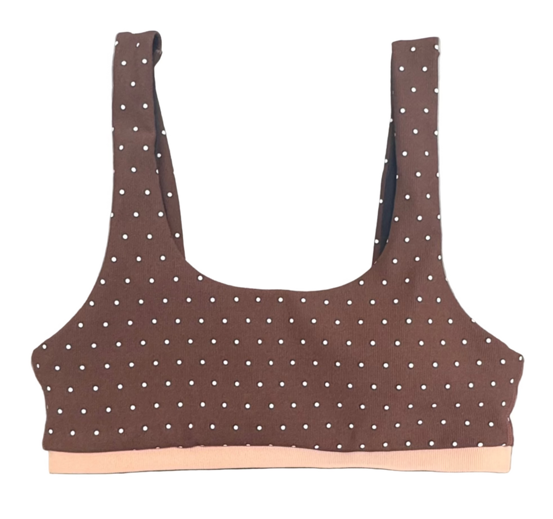 The Upside Maho Harley Bra - Polka Dots - Skorzie