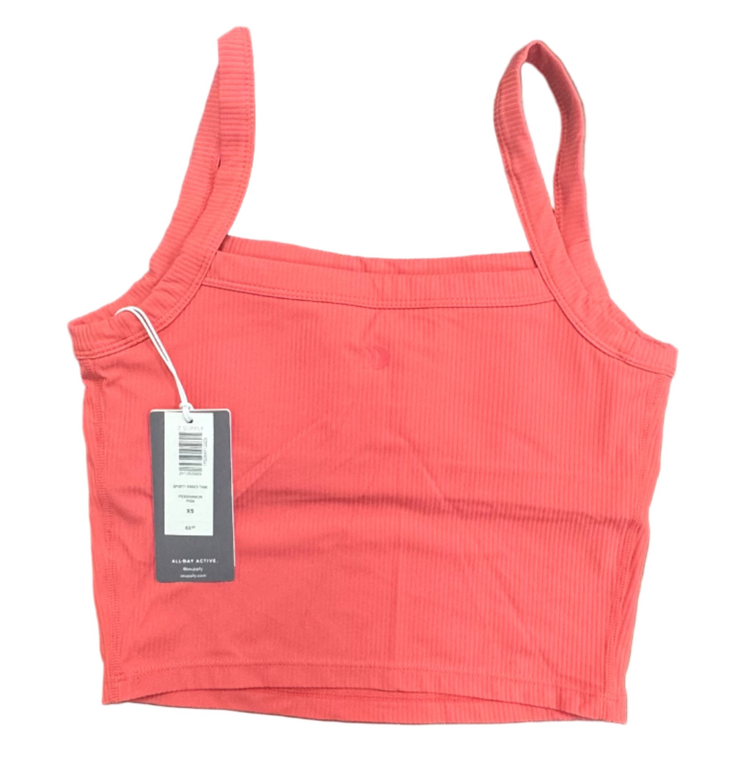 Z Supply Sporty Ribbed Tank - Persimmon - X-Small - Skorzie