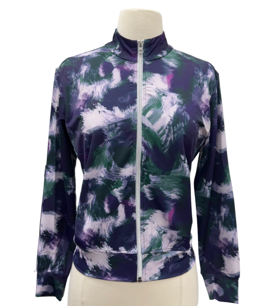 Amy Sport Danni Bomber Jacket - Dark Watch Abstract - Skorzie