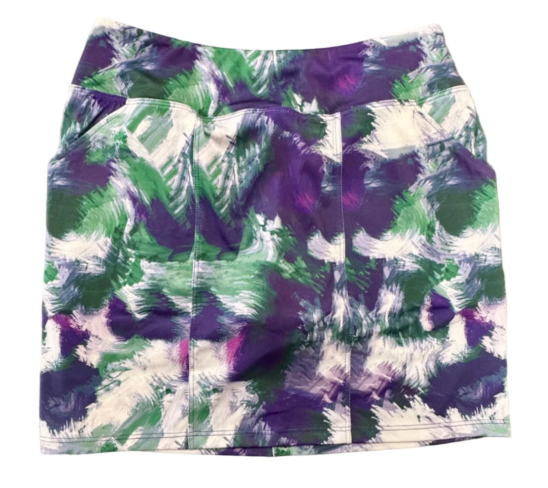 Amy Sport Monarch Beach Golf Skort 16" - Dark Watch Abstract - Skorzie