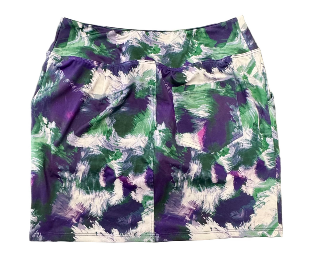 Amy Sport Monarch Beach Golf Skort 16" - Dark Watch Abstract - Skorzie