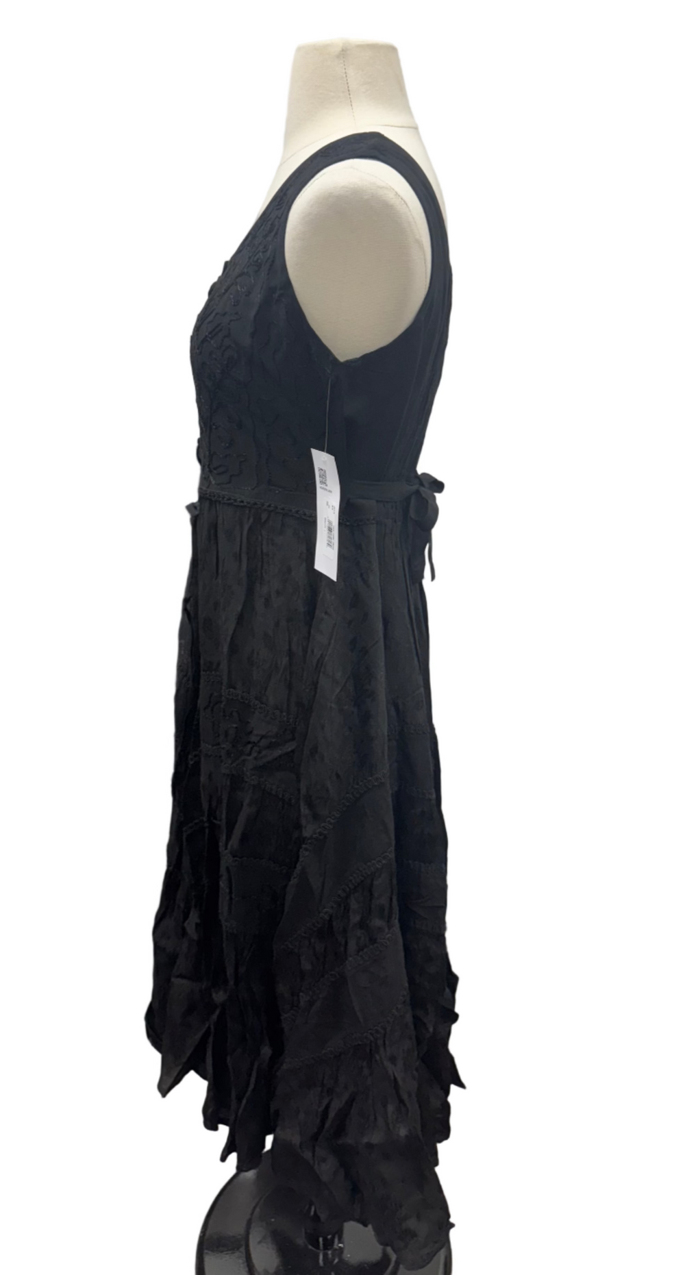 Scully Honey Greek Sleeveless Lace Front Dress - Black - Skorzie