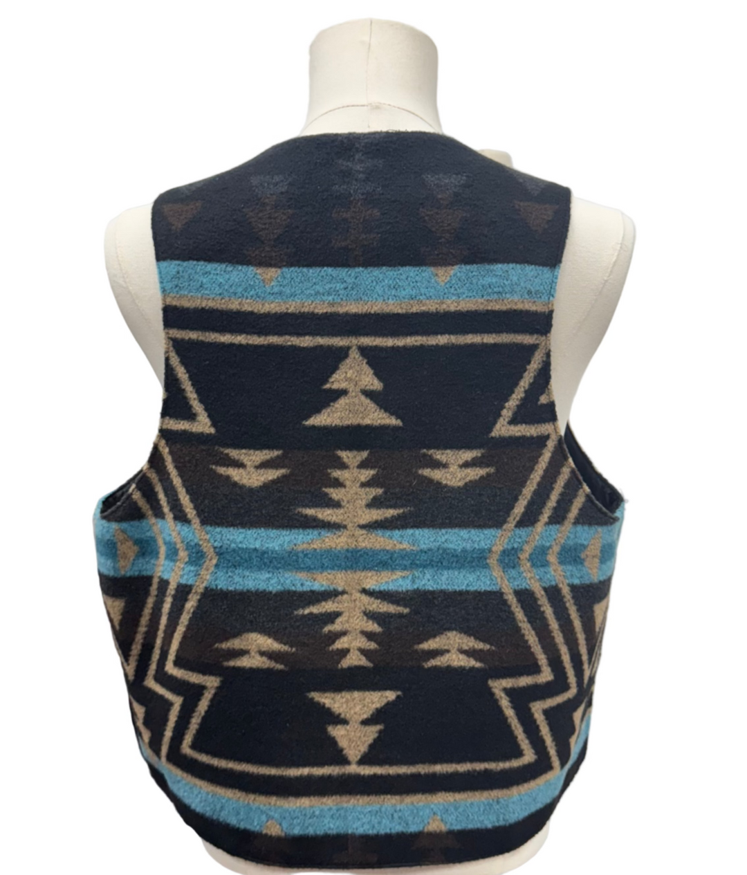 Rhonda Stark Smokey Montezuma Men's Lined Vest - Black/Brown - Skorzie