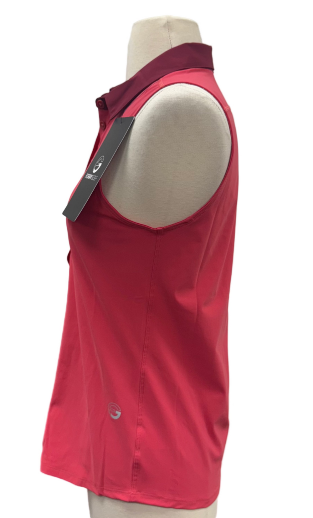 Foray Golf Core 3.0 Sleeveless Polo - Geranio - Skorzie