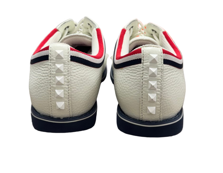 G/FORE Women's Grosgrain Stud Cap Toe Gallivanteer - Snow - Skorzie