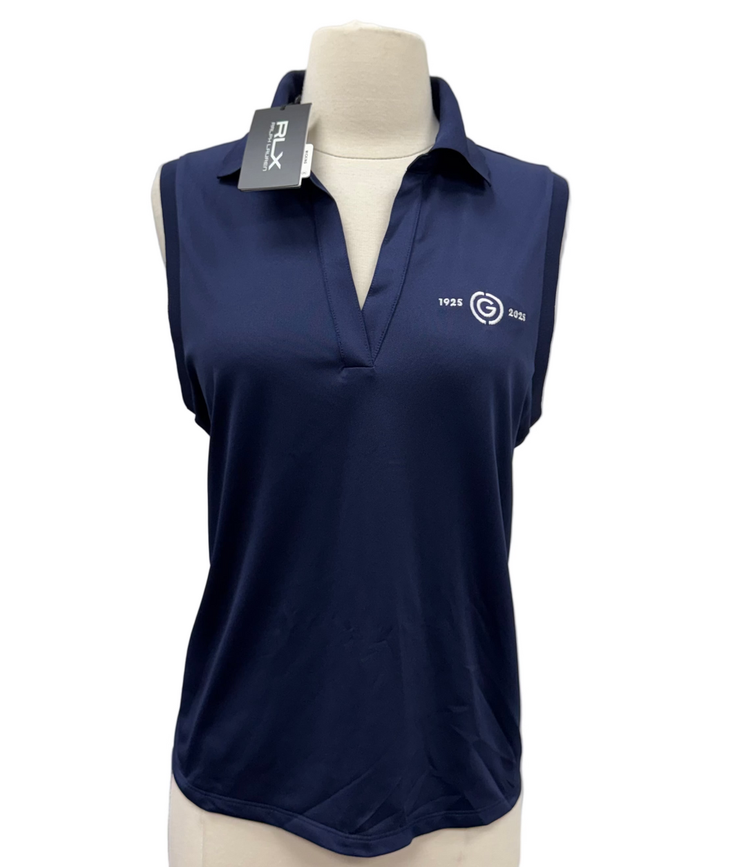 RLX Ralph Lauren Mesh Sleeveless Polo - Navy - Large - Skorzie