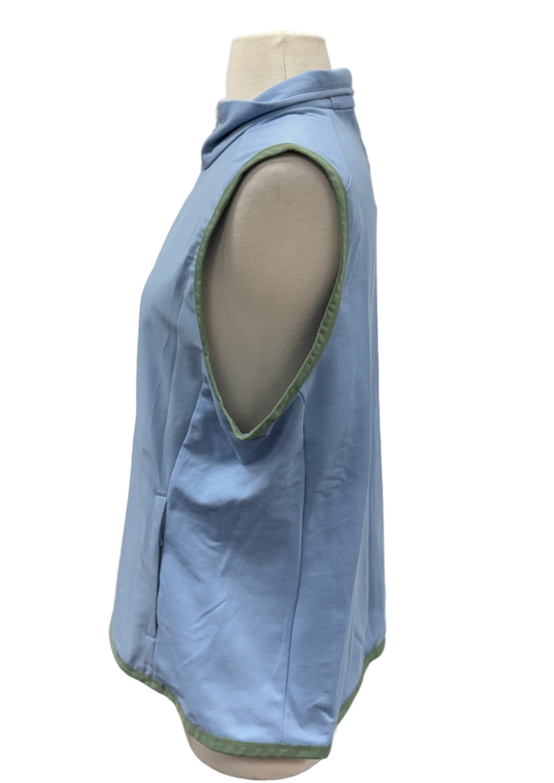 RLX Ralph Lauren Women's Full Zip Vest - Light Blue - Skorzie