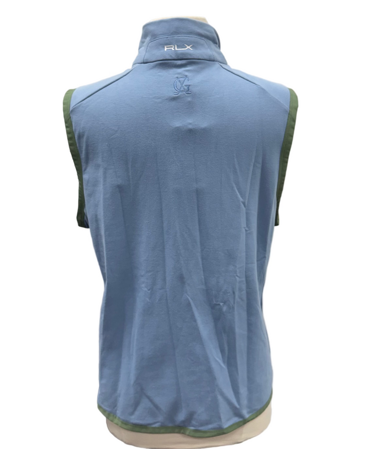 RLX Ralph Lauren Women's Full Zip Vest - Light Blue - Skorzie