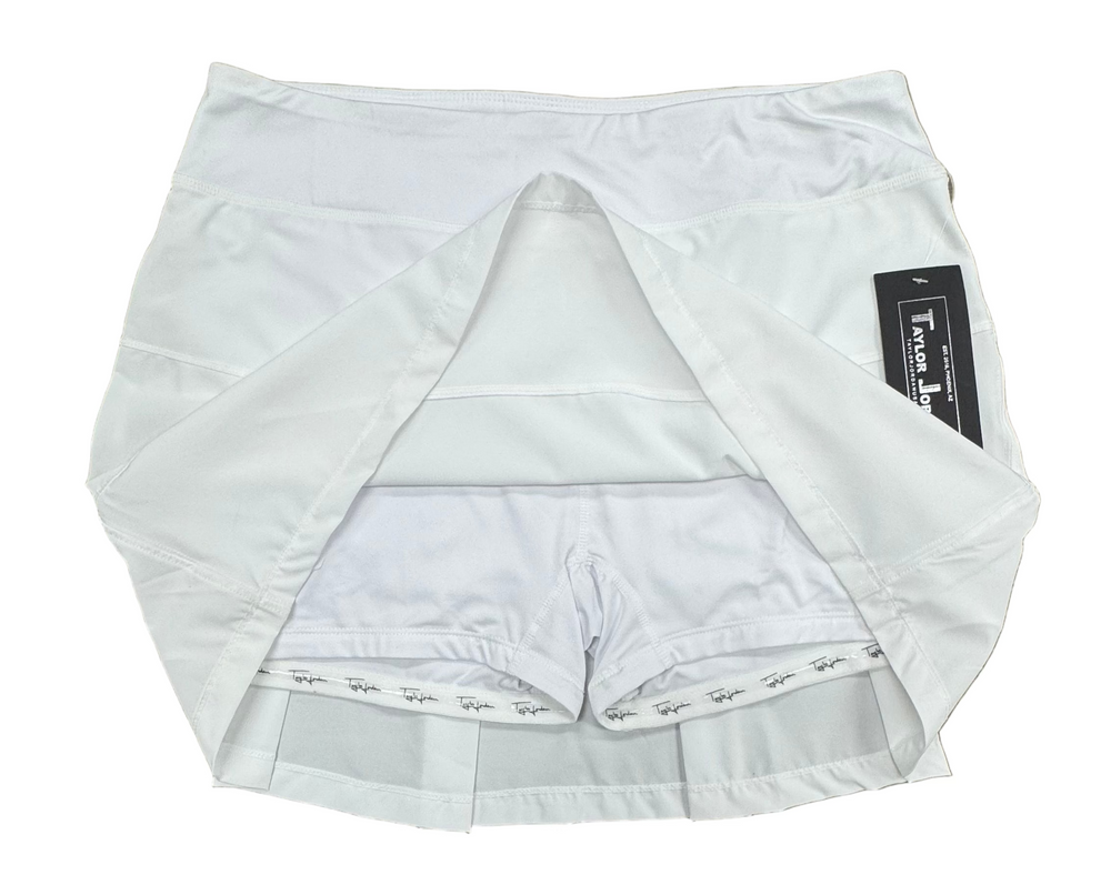 Taylor Jordan Original Tour Skort - White - Size 8 (FINAL SALE ITEM) - Skorzie