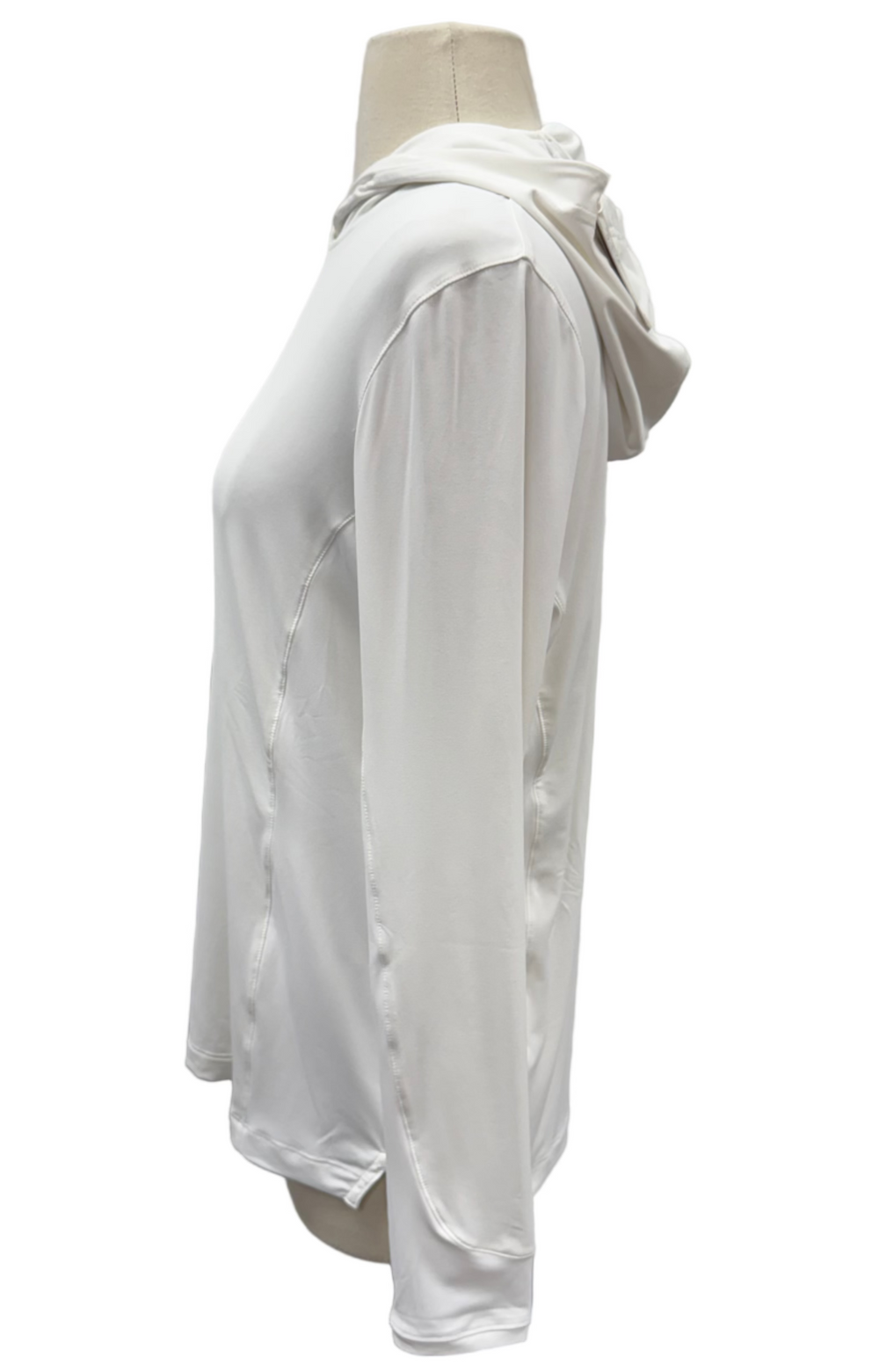 Peter Millar Women's Hooded Long Sleeve Sun Shirt - White - Skorzie