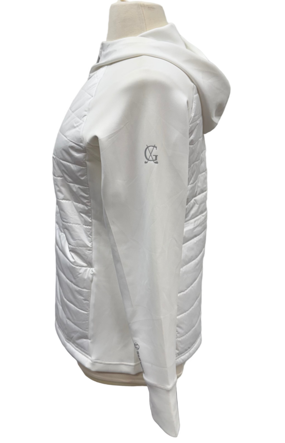 Sunice Women's Lola Thermal Stretch Jacket with Hood - White - X-Large - Skorzie