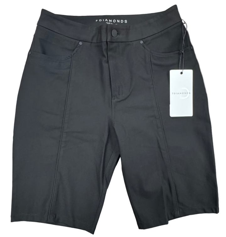 7 Diamonds Women's Infinity Bermuda Shorts - Black - Skorzie