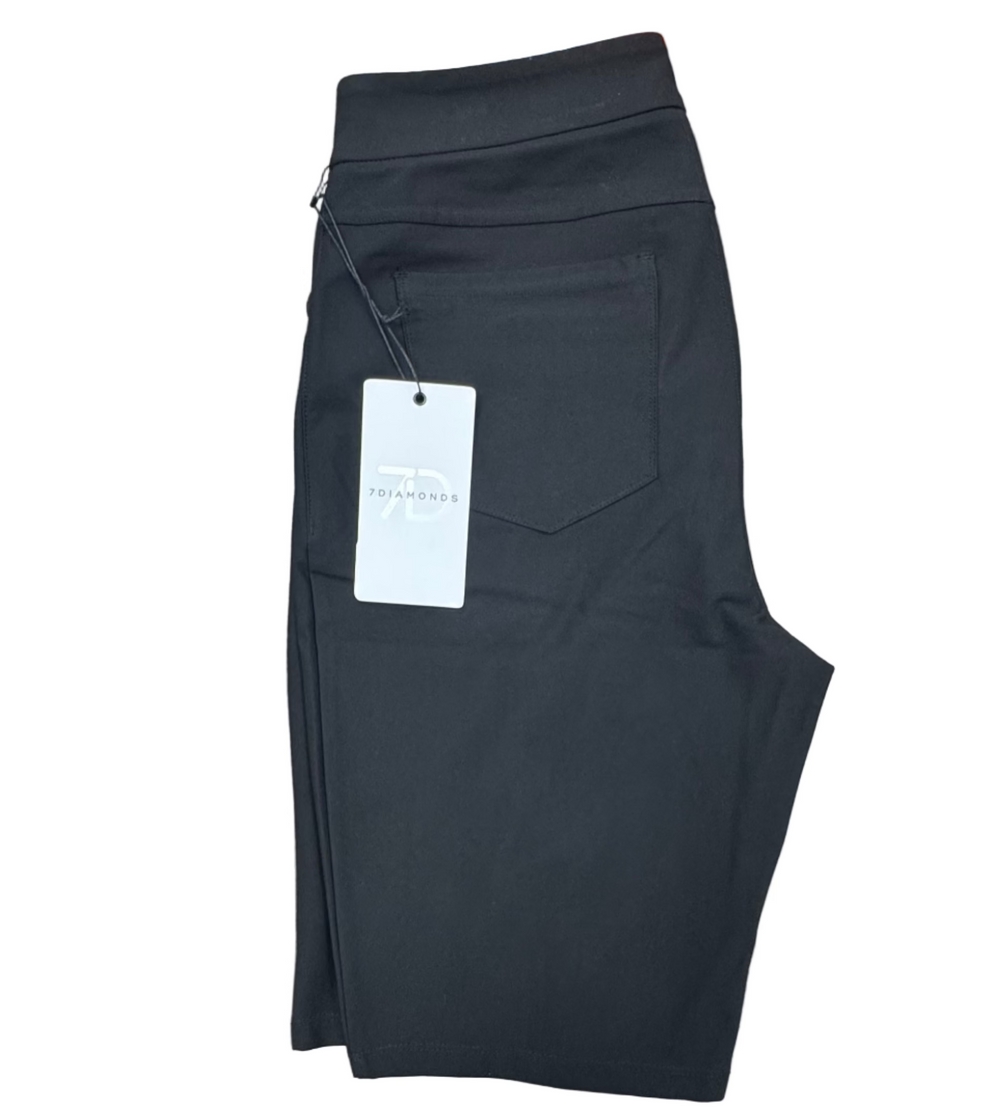 7 Diamonds Women's Infinity Bermuda Shorts - Black - Skorzie