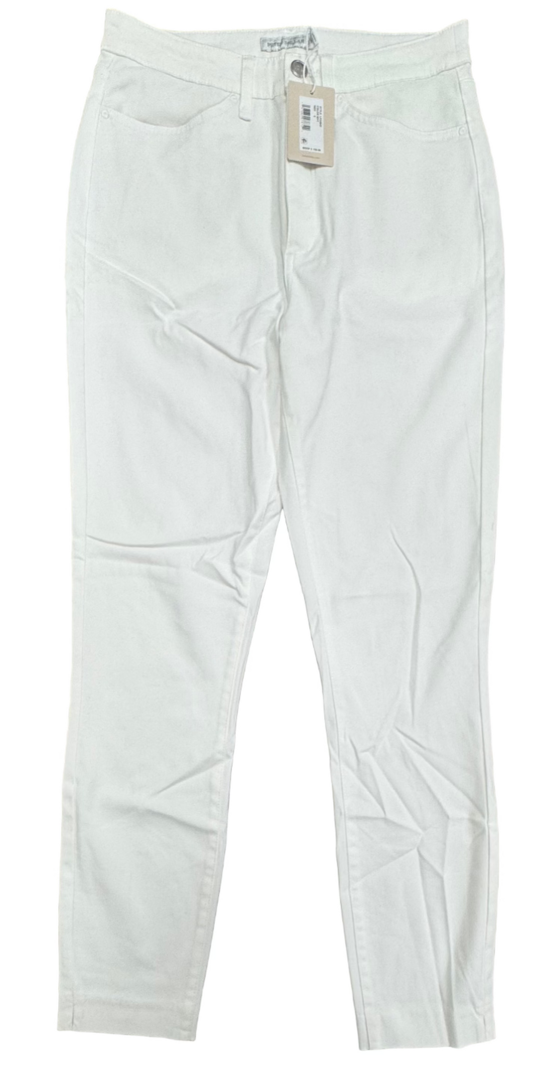 Peter Millar Karlie Stretch Sateen High Rise Pant - White - Size 6 - Skorzie