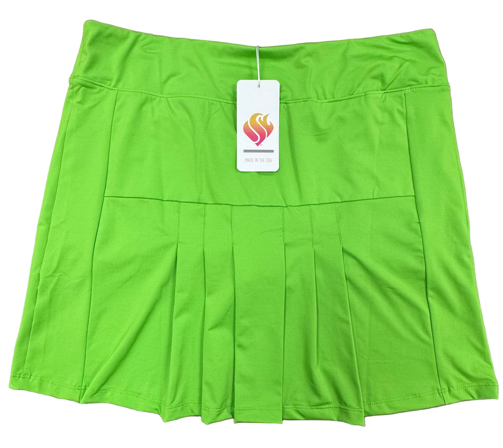 Amy Sport Monarch Beach 18" Skort - Lime - Skorzie