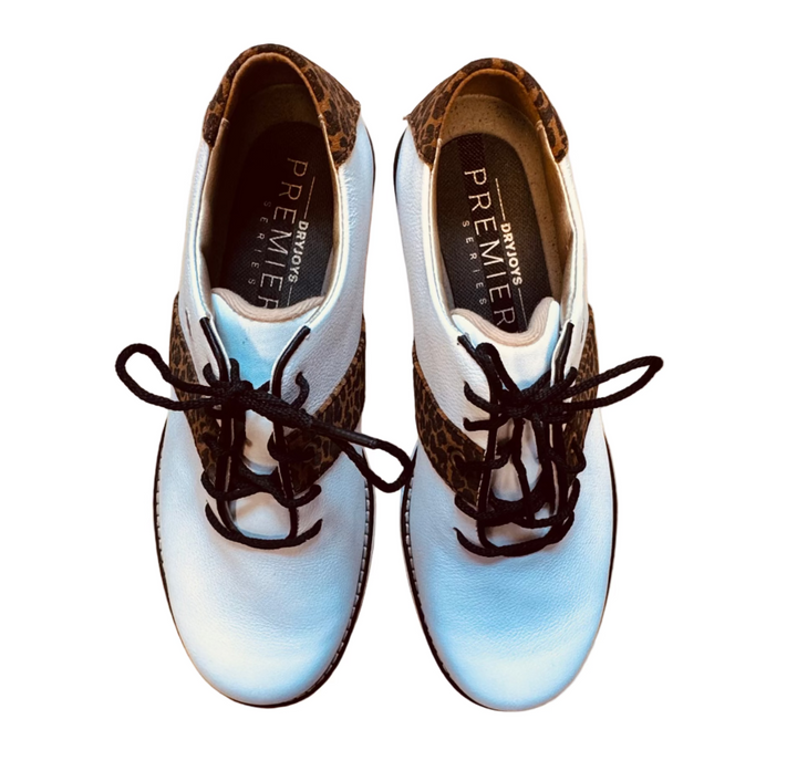 FootJoy Women's Premiere Series Golf Shoes - White/Leopard