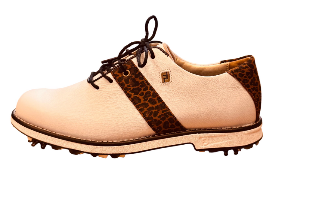 FootJoy Women's Premiere Series Golf Shoes - White/Leopard