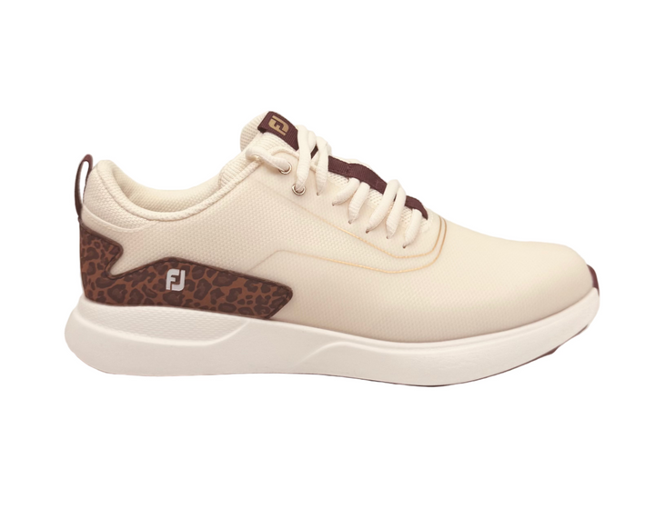 FootJoy Women's Performa Golf Shoes - Cream/Leopard