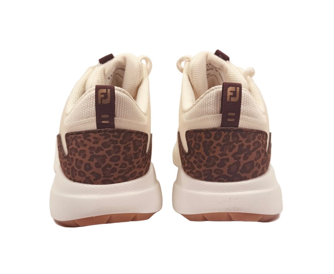 FootJoy Women's Performa Golf Shoes - Cream/Leopard